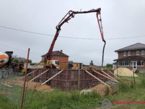 Начали заливку.