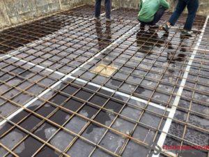 Вязка арматуры.