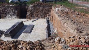 Дренаж вокруг цоколя.