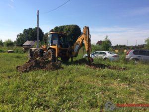 Согласование по вывозу грунта. Часть грунта оставим на площадке. Большую часть — вывозим с объекта.