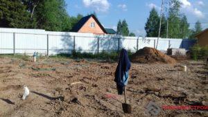 Армокаркасы свай установлены и залиты.