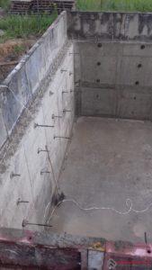 Снимаем опалубку.