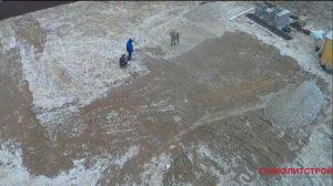 Разметка участка. Погода испортилась…