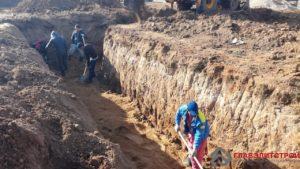 Песок. Основание под подошву лент.