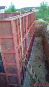 Стягиваем опалубку.