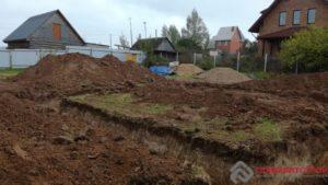 Выемка грунта.