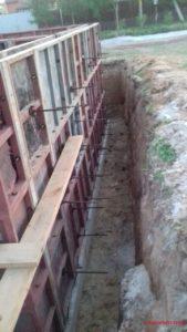 Установка опалубочных карт.