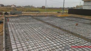 Армирование верхней плиты.