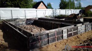 Раскрепление опалубки.